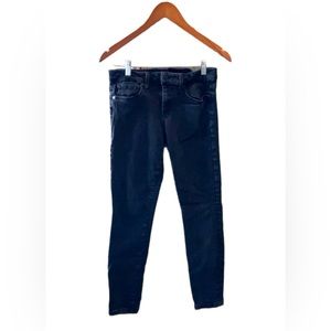 Joes Skinny Fit Black Denim Jeans Stretch Five Pocket Design Size 28